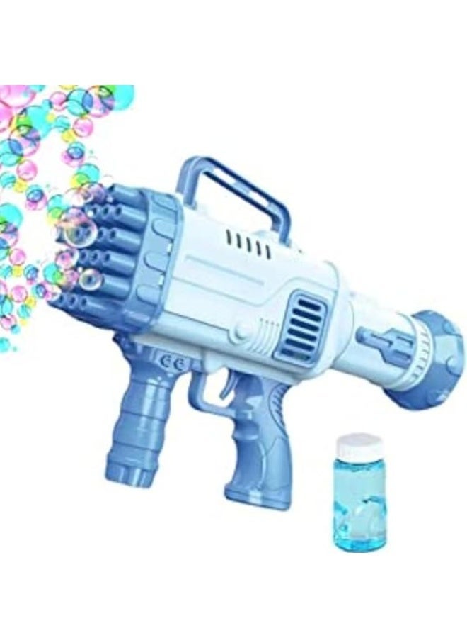 مسدس فقاعات، آلة فقاعات للأطفال، مسدس فقاعات صواريخ بـ32 فتحة للأطفال الصغار، منفاخ فقاعات مع أضواء ملونة، هدية لحفلات أعياد الميلاد، لعبة قاذف الفقاعات الصيفي والأنشطة الخارجية للأطفال - Image 1